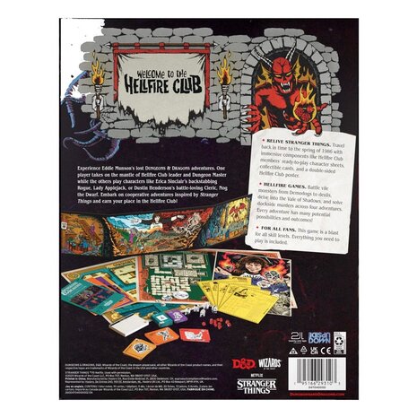 Wizards of the Coast Dungeons & Dragons Stranger Things: Welcome to the Hellfire Club Board Game *English Version* Wizards of the Coast Dungeons & Dragons Stranger Things: Welcome to the Hellfire Club Board Game *English Version*