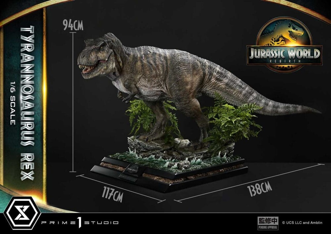 Prime 1 Studio Jurassic World Rebirth Legacy Museum Collection Statue 1/6 Tyrannosaurus Rex 94 cm Prime 1 Studio Jurassic World Rebirth Legacy Museum Collection Statue 1/6 Tyrannosaurus Rex 94 cm