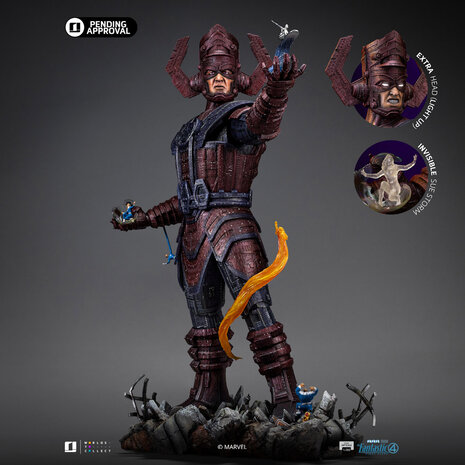 Iron Studios Fantastic Four Demi Art Scale Statue 1/20 Galactus Battle Diorama Deluxe 80 cm