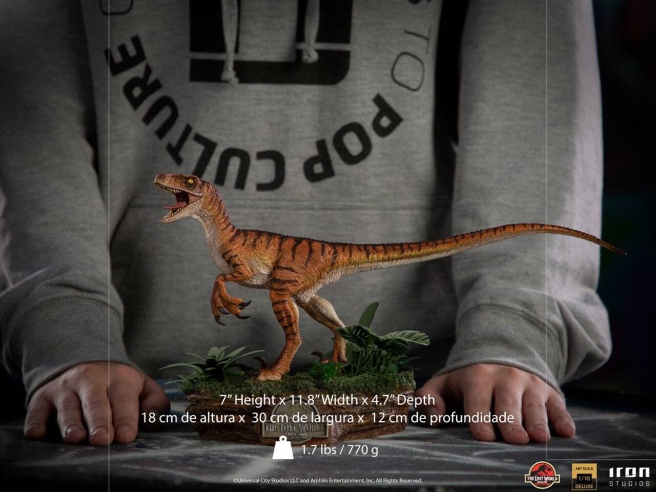 Iron Studios Jurassic World The Lost World Deluxe Art Scale Statue 1/10 Velociraptor 18 cm Iron Studios Jurassic World The Lost World Deluxe Art Scale Statue 1/10 Velociraptor 18 cm