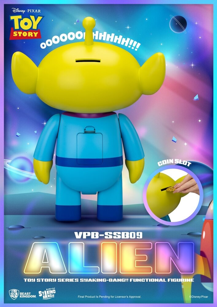 Beast Kingdom Toy Story Syaking Bang Series PVC Coin Bank Alien 33 cm Beast Kingdom Toy Story Syaking Bang Series PVC Coin Bank Alien 33 cm