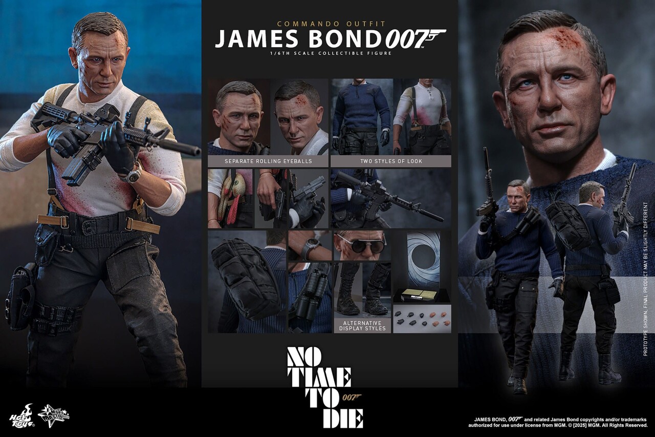 Hot Toys No Time To Die Action Figure 1/6 James Bond (Commando Outfit) Exclusive 30 cm Hot Toys No Time To Die Action Figure 1/6 James Bond (Commando Outfit) Exclusive 30 cm