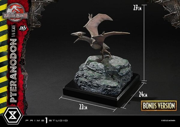 Prime 1 Studio Jurassic Park III Legacy Museum Collection Statue 1/6 Pteranodon Bonus Version 68 cm