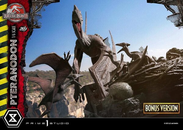 Prime 1 Studio Jurassic Park III Legacy Museum Collection Statue 1/6 Pteranodon Bonus Version 68 cm