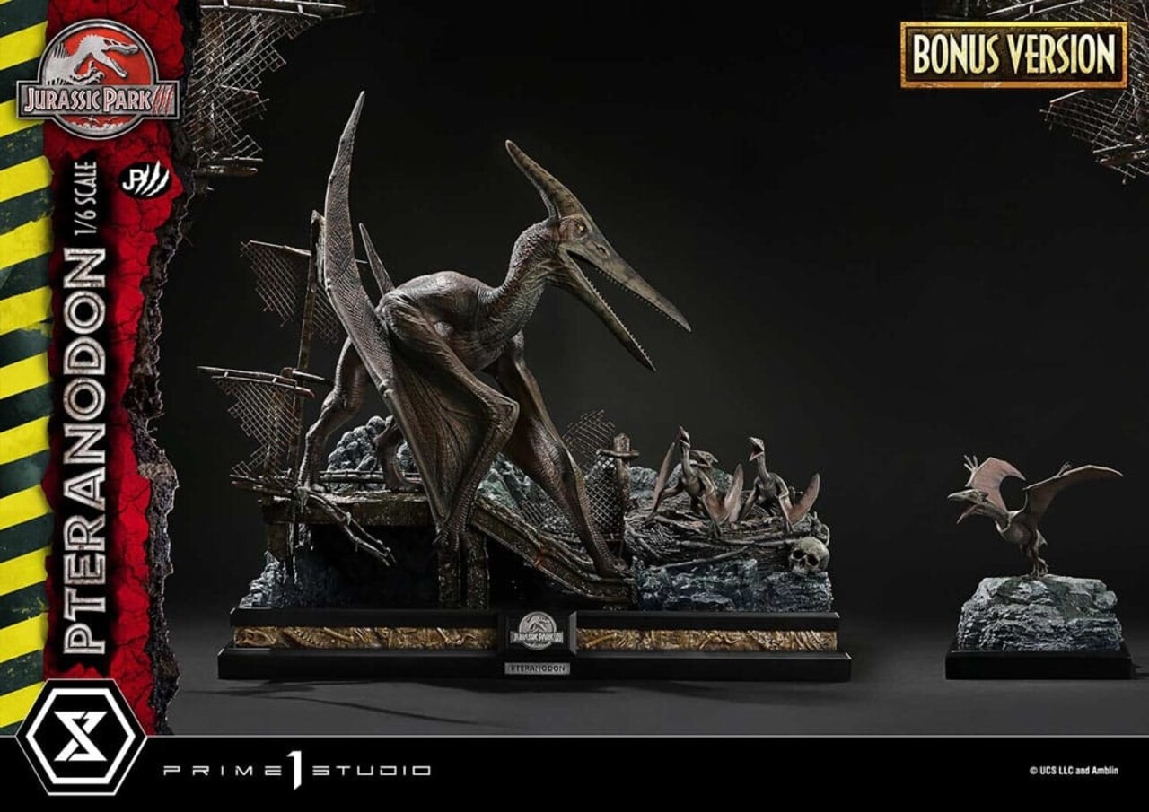 Prime 1 Studio Jurassic Park III Legacy Museum Collection Statue 1/6 Pteranodon Bonus Version 68 cm