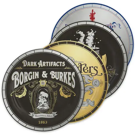 Cinereplicas Harry Potter Diagon Alley Set Plates (4x) Cinereplicas Harry Potter Diagon Alley Set Plates (4x)