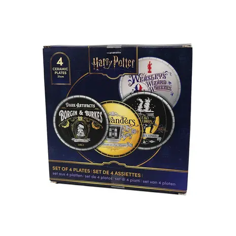 Cinereplicas Harry Potter Diagon Alley Set Plates (4x) Cinereplicas Harry Potter Diagon Alley Set Plates (4x)