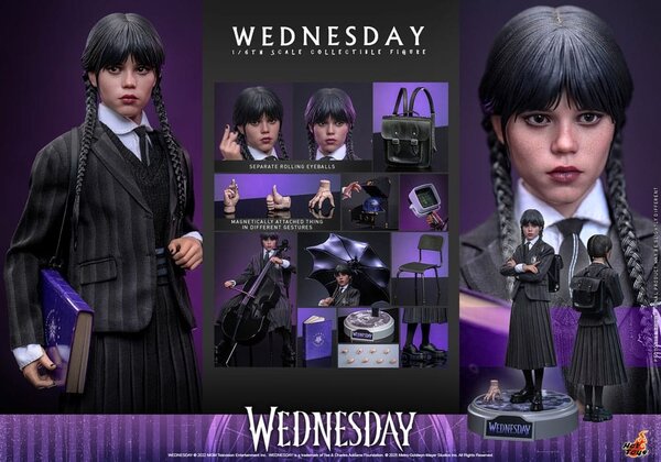 Hot Toys Wednesday Action Figure 1/6 Wednesday 27 cm Hot Toys Wednesday Action Figure 1/6 Wednesday 27 cm