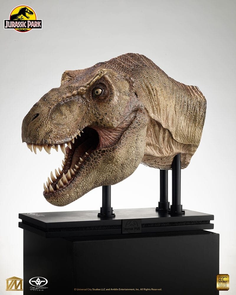 Elite Creature Collectibles Jurassic Park 1/2 Statue T-Rex Head 105 cm Elite Creature Collectibles Jurassic Park 1/2 Statue T-Rex Head 105 cm