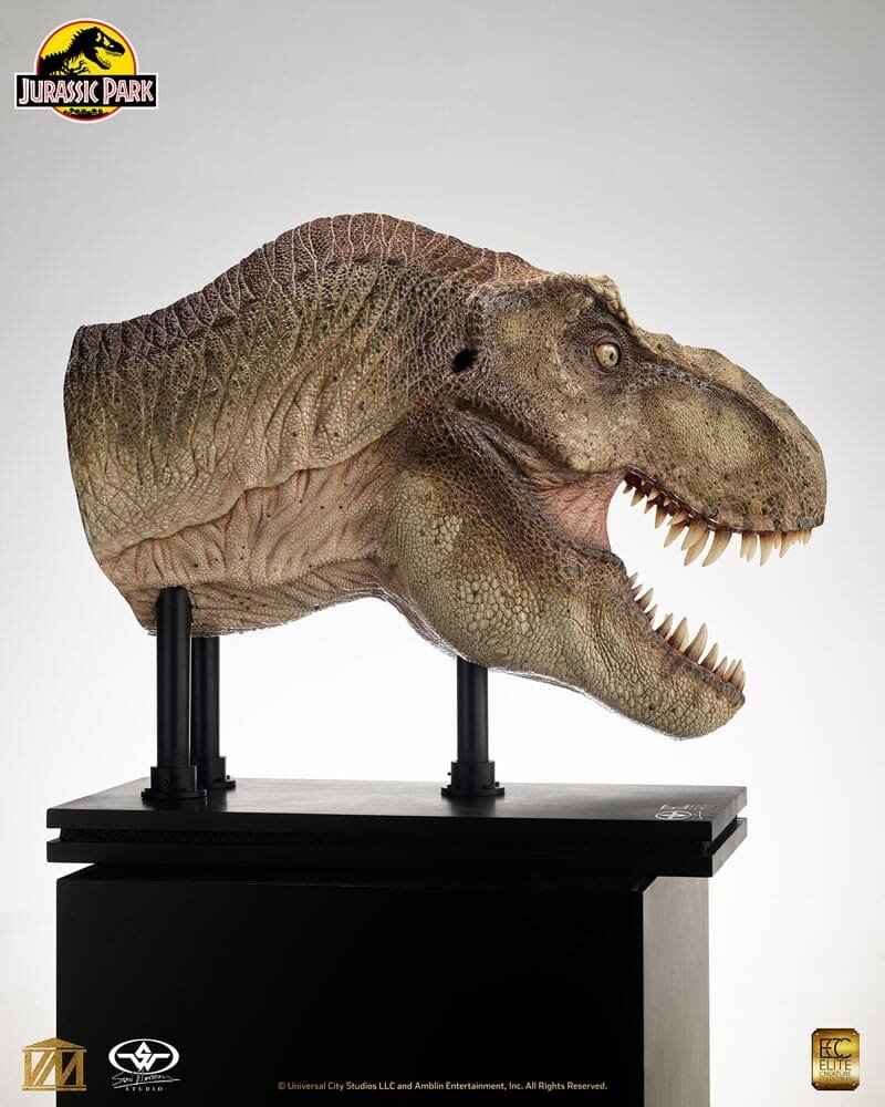 Elite Creature Collectibles Jurassic Park 1/2 Statue T-Rex Head 105 cm Elite Creature Collectibles Jurassic Park 1/2 Statue T-Rex Head 105 cm