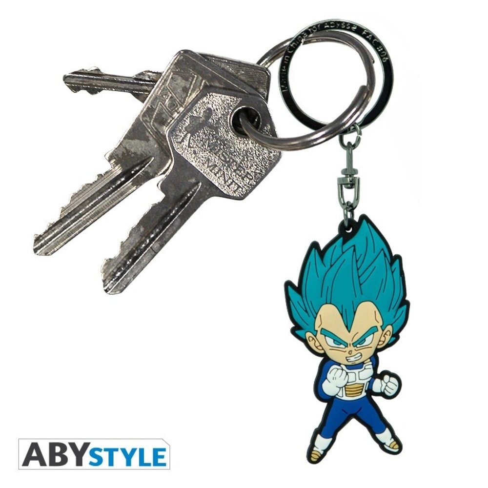 ABY Style Dragon Ball Super Vegeta Saiyan Blue Keychain ABY Style Dragon Ball Super Vegeta Saiyan Blue Keychain