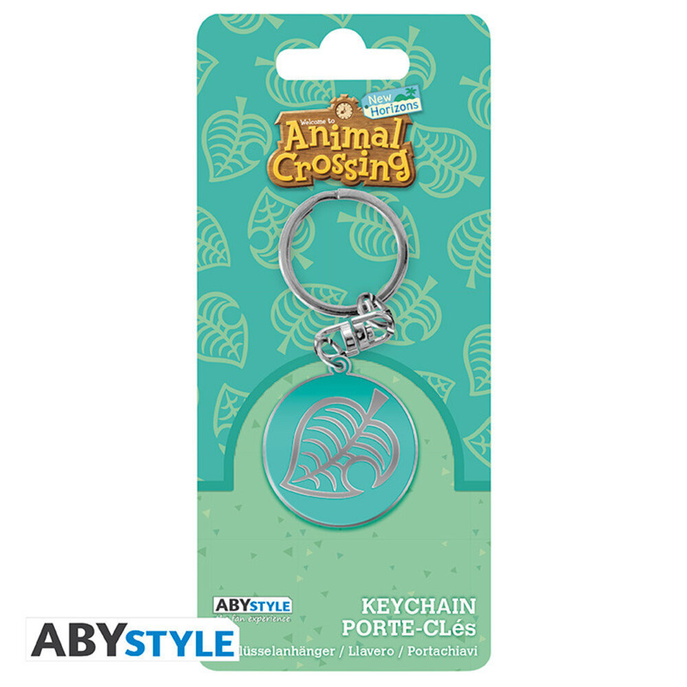 ABY Style Animal Crossing Leaf Logo Metalen Sleutelhanger ABY Style Animal Crossing Leaf Logo Metalen Sleutelhanger
