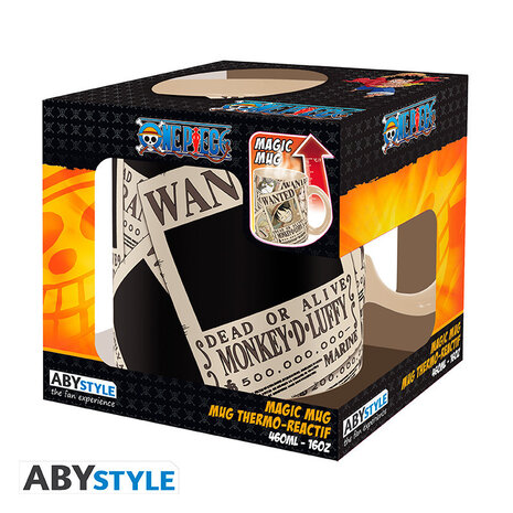 ABY Style One Piece Wanted Heat Change Mug ABY Style One Piece Wanted Heat Change Mug
