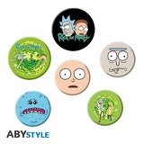 ABY Style Rick and Morty Character Badges (6x) ABY Style Rick and Morty Character Badges (6x)