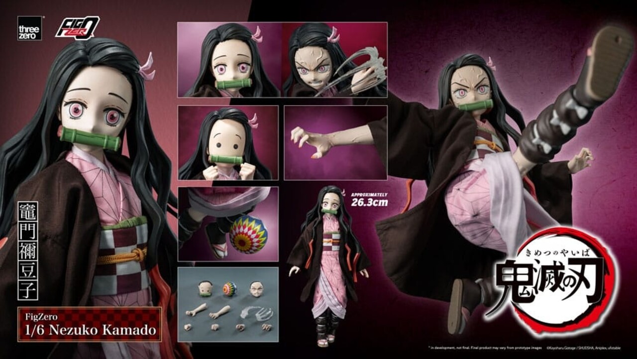 Threezero Demon Slayer: Kimetsu no Yaiba FigZero Action Figure 1/6 Nezuko Kamado 26 cm Threezero Demon Slayer: Kimetsu no Yaiba FigZero Action Figure 1/6 Nezuko Kamado 26 cm