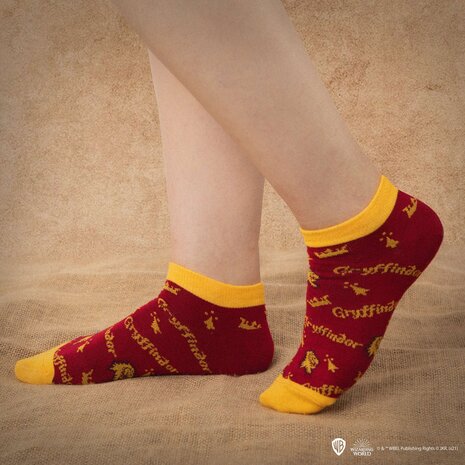 Cinereplicas Harry Potter Gryffindor Enkelsokken (3 stuks)