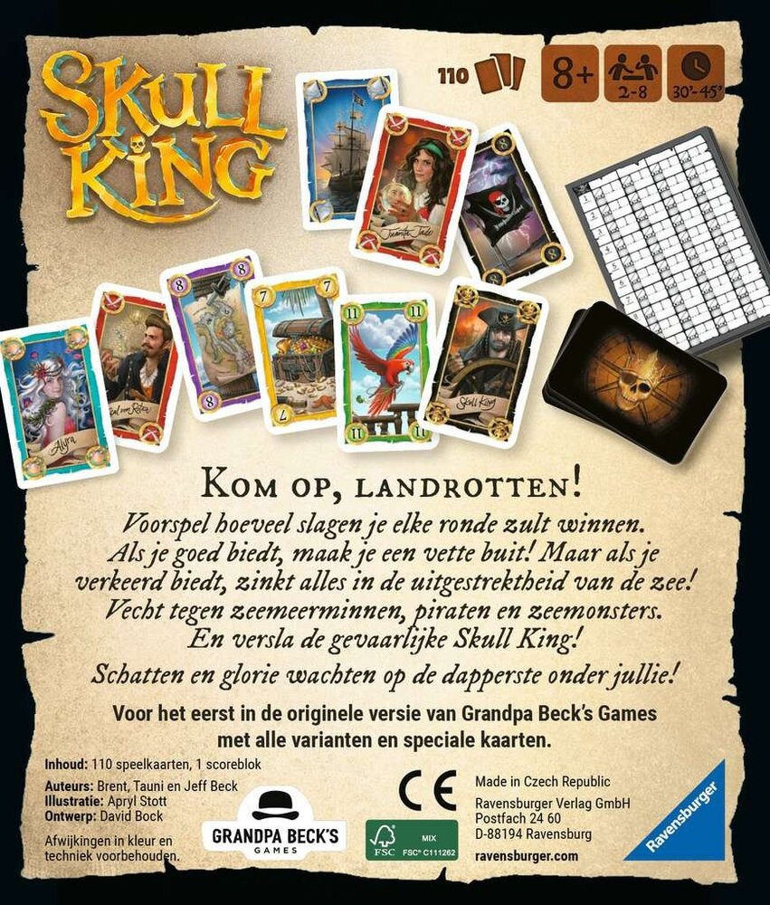 Ravensburger Skull King Card Game Ravensburger Skull King Card Game