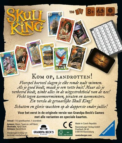 Ravensburger Skull King Card Game Ravensburger Skull King Card Game