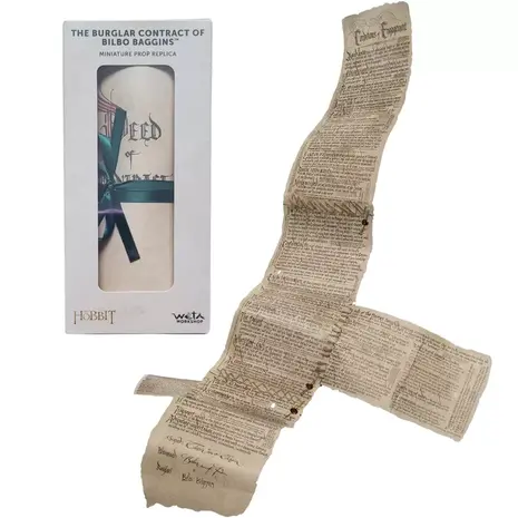 Weta Workshop The Hobbit Mini Réplique The Burglar Contract of Bilbo Baggins Weta Workshop The Hobbit Mini Réplique The Burglar Contract of Bilbo Baggins