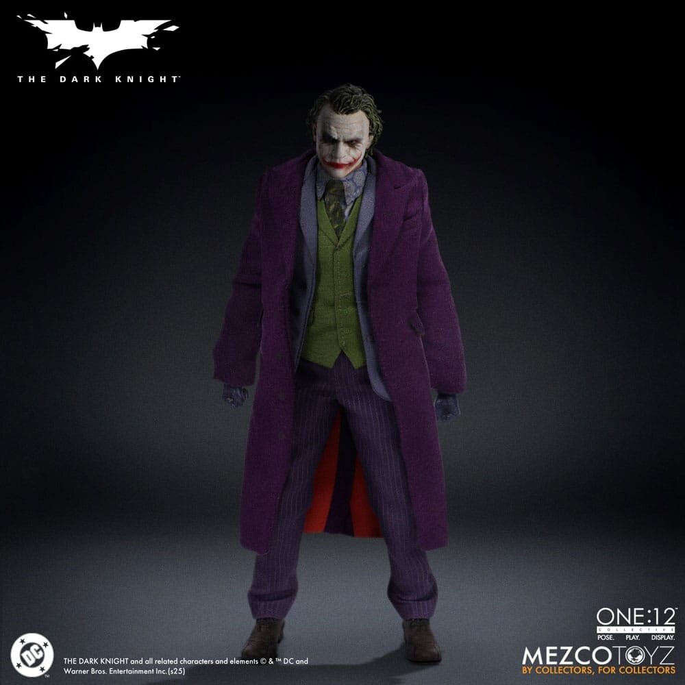Mezco Toyz The Dark Knight Action Figure 1/12 Joker 17 cm
