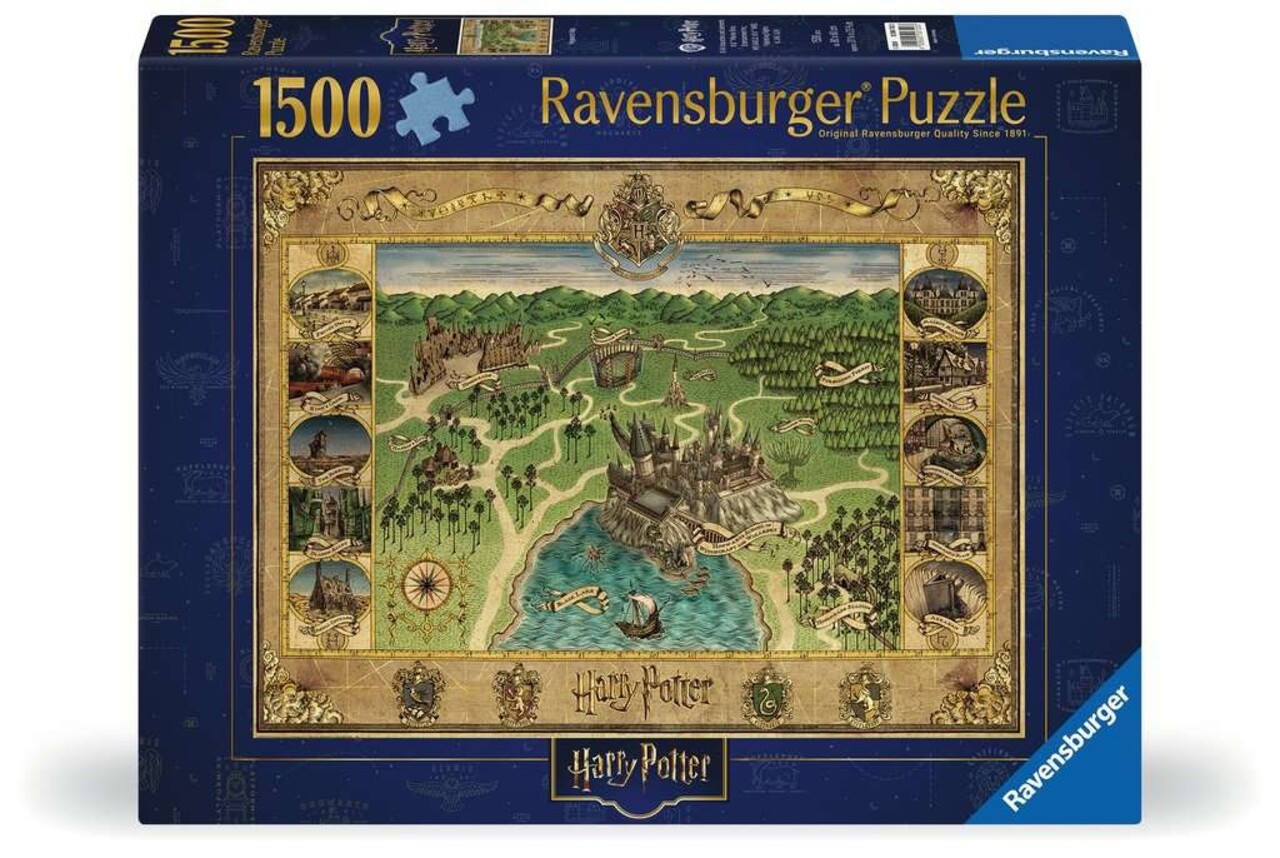 Ravensburger Harry Potter Hogwarts Map Puzzel (1500 stukken) Ravensburger Harry Potter Hogwarts Map Puzzel (1500 stukken)