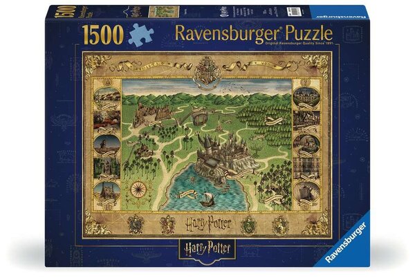 Ravensburger Harry Potter Hogwarts Map Puzzel (1500 stukken) Ravensburger Harry Potter Hogwarts Map Puzzel (1500 stukken)