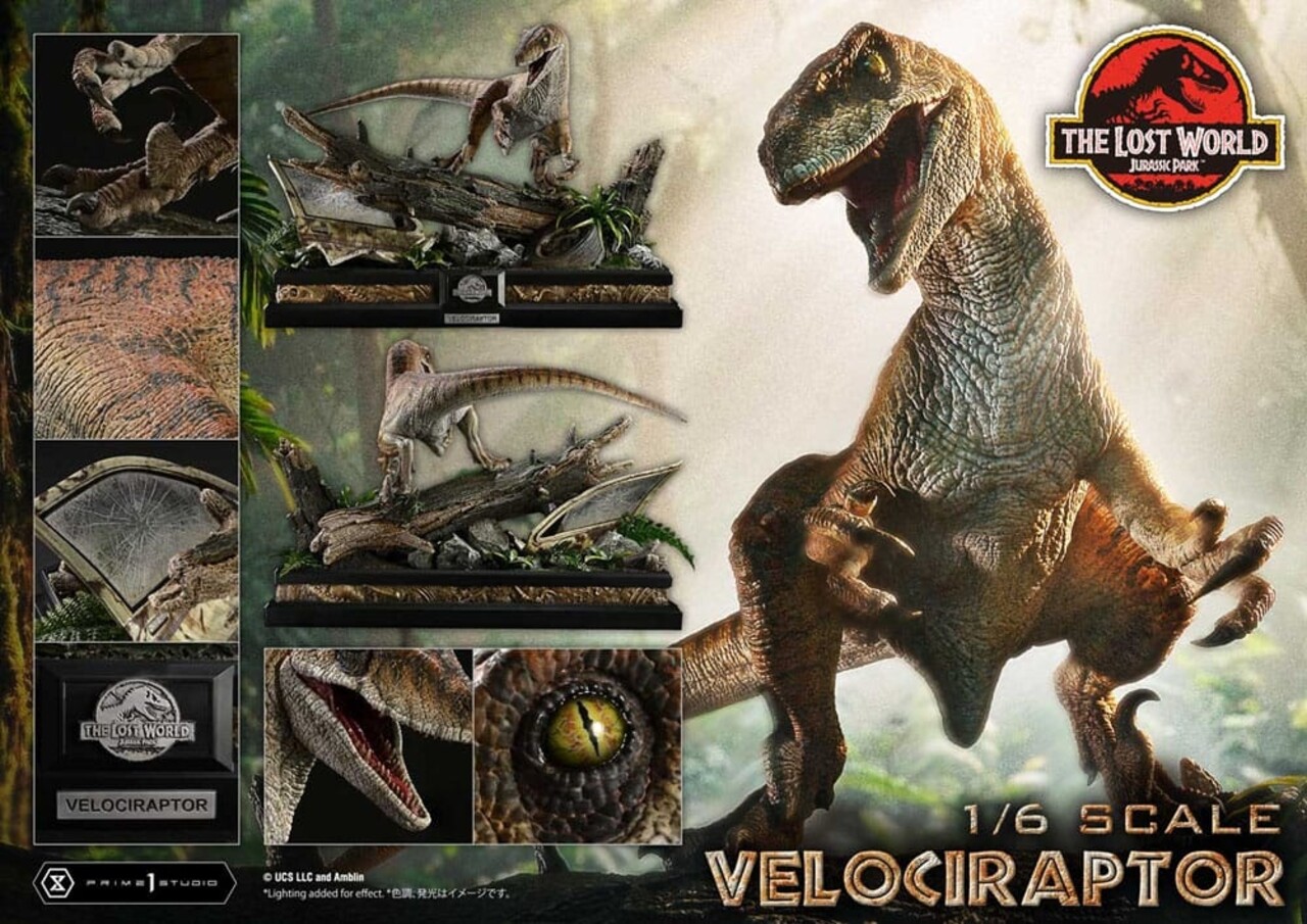 Prime 1 Studio Jurassic Park II Legacy Museum Collection Statue 1/6 Velociraptor 41 cm