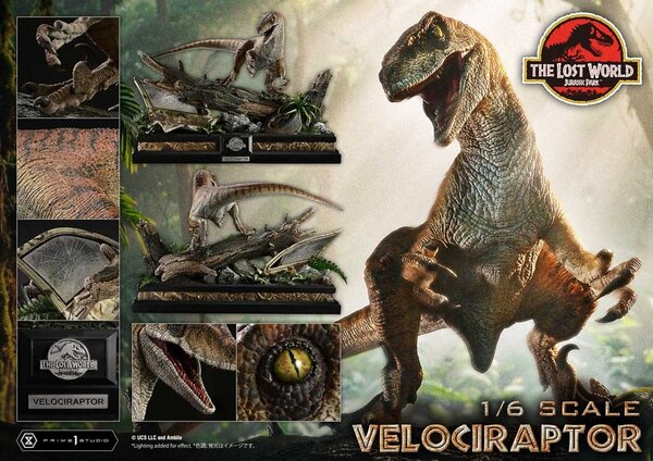 Prime 1 Studio Jurassic Park II Legacy Museum Collection Statue 1/6 Velociraptor 41 cm