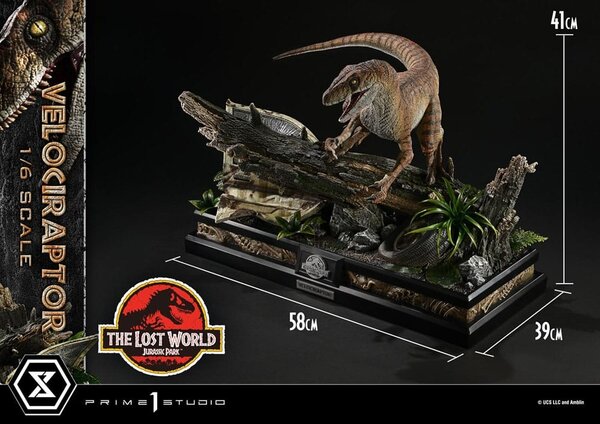 Prime 1 Studio Jurassic Park II Legacy Museum Collection Statue 1/6 Velociraptor 41 cm