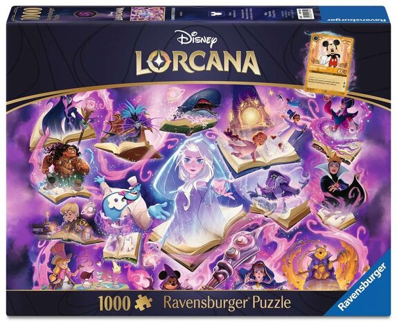 Ravensburger Disney Lorcana: Glimmers of the Realm Amethyst Puzzel (1000 stukken)