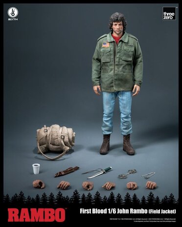 Threezero Rambo: First Blood Action Figure 1/6 John Rambo (Field Jacket) 31 cm