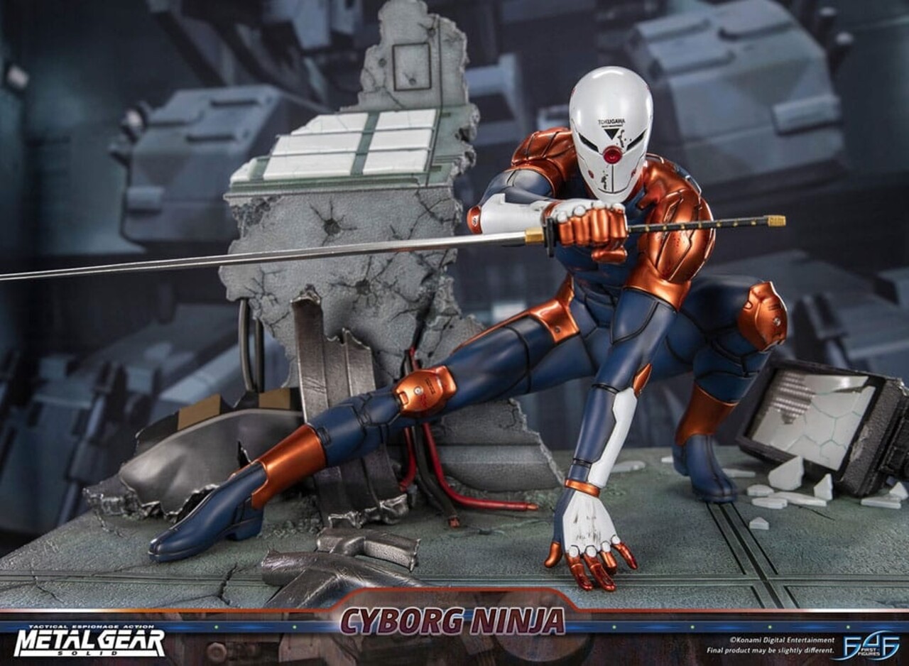 First 4 Figures Metal Gear Solid Statue Cyborg Ninja (Gray Fox) 41 cm