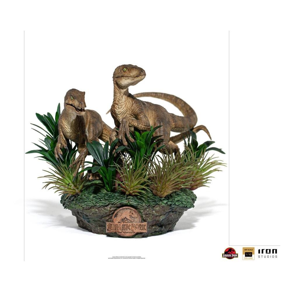 Iron Studios Jurassic Park Deluxe Art Scale Statue 1/10 Just The Two Raptors 20 cm Iron Studios Jurassic Park Deluxe Art Scale Statue 1/10 Just The Two Raptors 20 cm