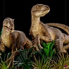 Iron Studios Jurassic Park Deluxe Art Scale Statue 1/10 Just The Two Raptors 20 cm