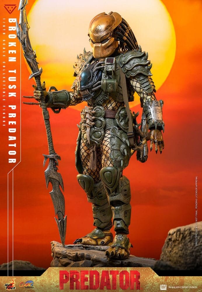 Hot Toys Alien vs. Predator Action Figure 1/6 Broken Tusk Predator 35 cm Hot Toys Alien vs. Predator Action Figure 1/6 Broken Tusk Predator 35 cm