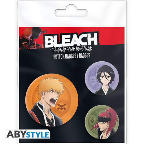 ABY Style Bleach Thousand Year Blood War Badge Pack (3x) ABY Style Bleach Thousand Year Blood War Badge Pack (3x)