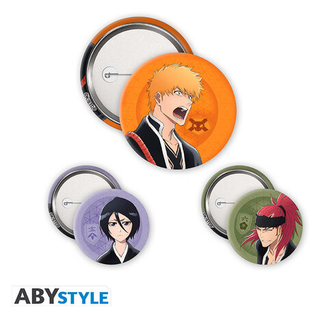 ABY Style Bleach Thousand Year Blood War Badge Pack (3x) ABY Style Bleach Thousand Year Blood War Badge Pack (3x)