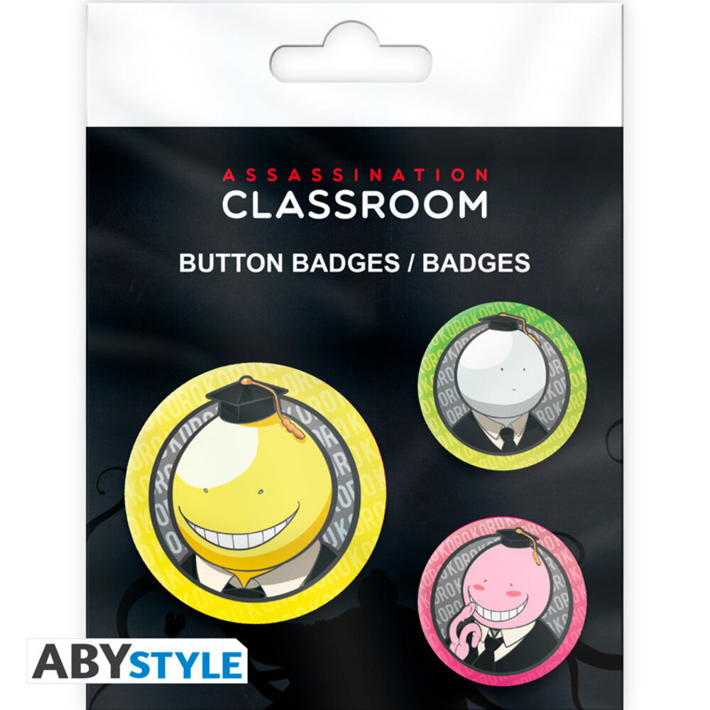ABY Style Assassination Classroom Koro Badge Pack (3x) ABY Style Assassination Classroom Koro Badge Pack (3x)
