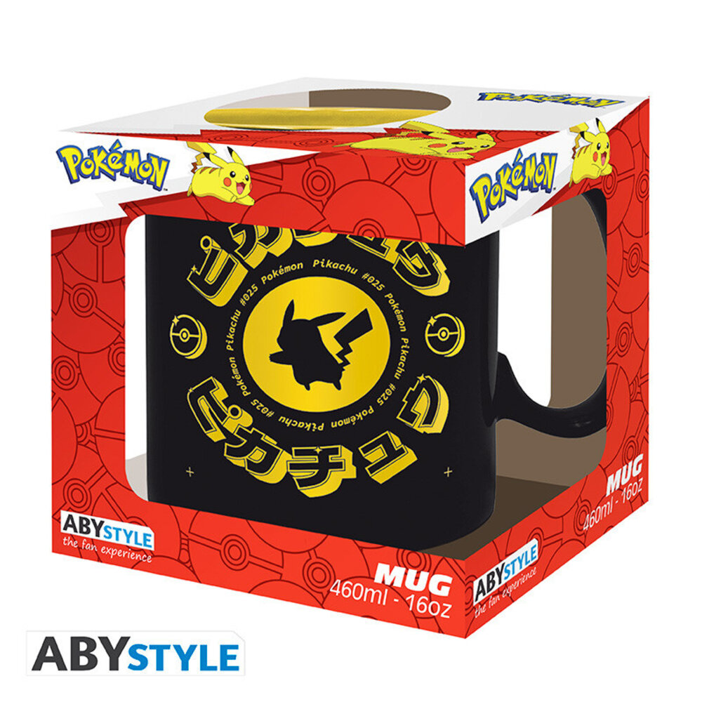ABY Style Pokémon Pikachu Black Icon Mug