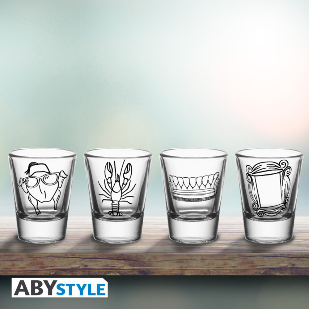 ABY Style Friends Doodle Set of 4 Shooters ABY Style Friends Doodle Set of 4 Shooters