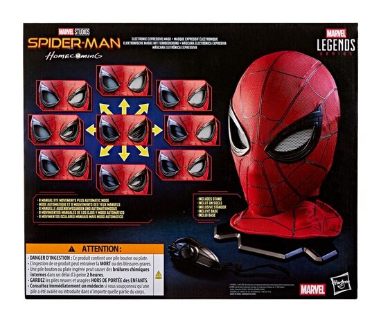 Hasbro Spider-Man: Homecoming Replica 1/1 Mask Spider-Man Hasbro Spider-Man: Homecoming Replica 1/1 Mask Spider-Man