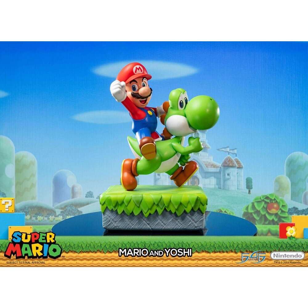 Statue Mario et Peach Super Pro - Léon et Mathilda 38 cm