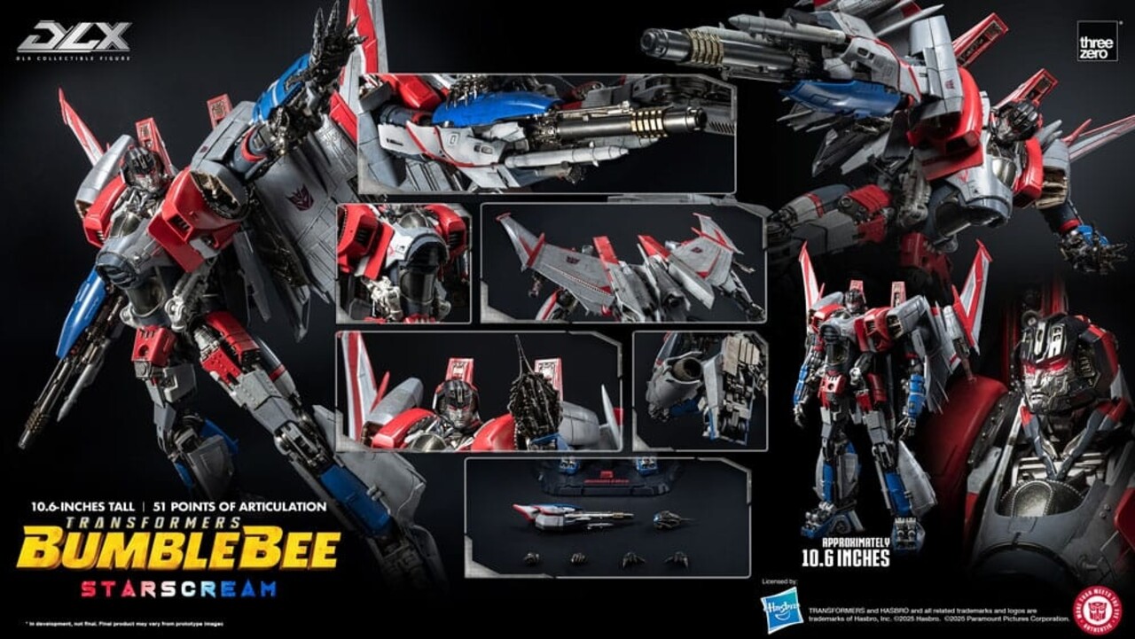 Threezero Transformers DLX Action Figure Starscream Bumblebee 27 cm