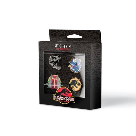 Grupo Erik Jurassic Park Set Pins (4x) Grupo Erik Jurassic Park Set Pins (4x)