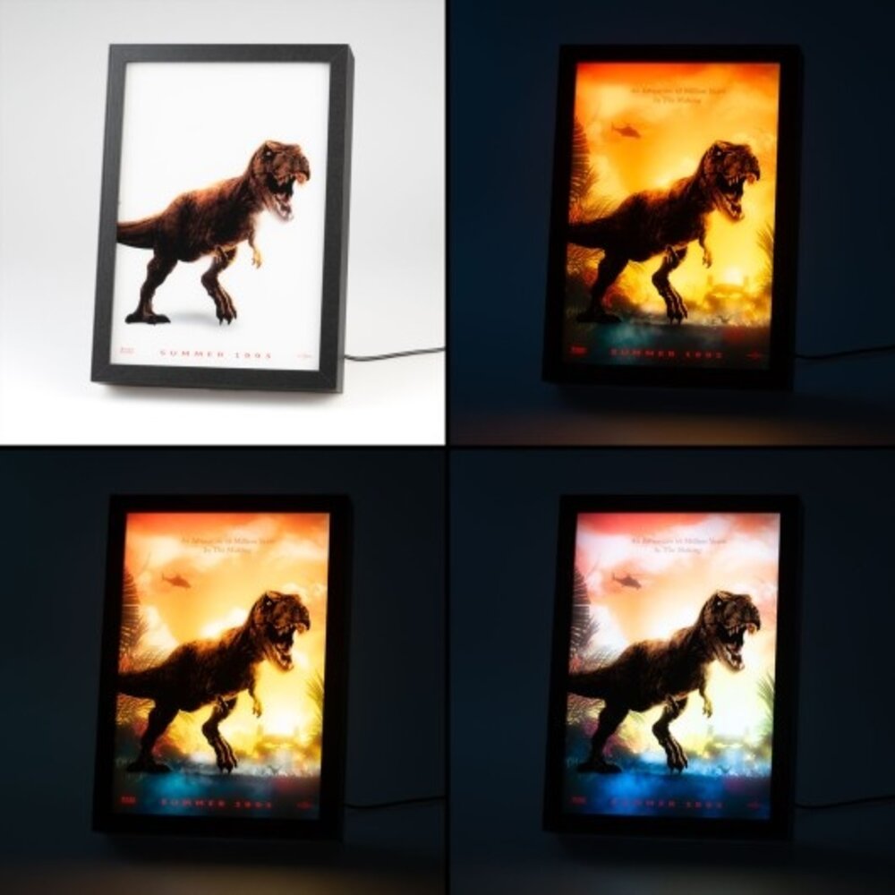 Grupo Erik Jurassic Park LED Framed Print 20 x 28 cm