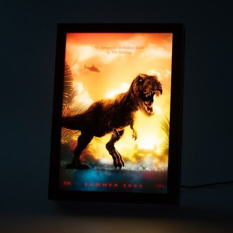 Grupo Erik Jurassic Park LED Framed Print 20 x 28 cm