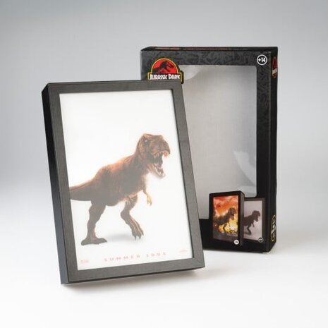 Grupo Erik Jurassic Park LED Framed Print 20 x 28 cm