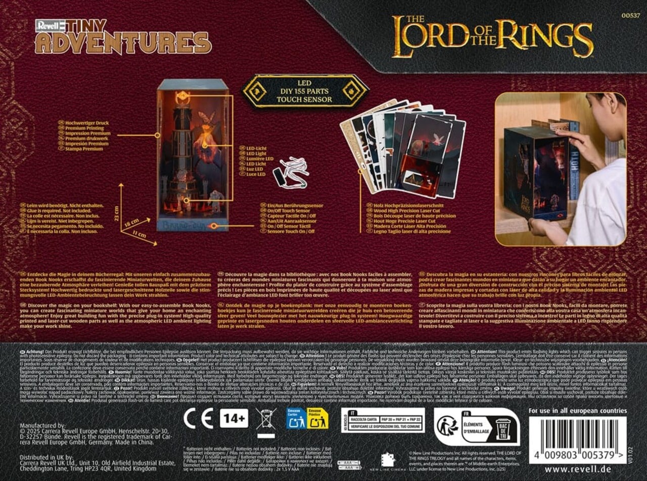 Revell The Lord of the Rings Tiny Adventures Book Nook Mini Diorama Barad-Dûr 23 cm Revell The Lord of the Rings Tiny Adventures Book Nook Mini Diorama Barad-Dûr 23 cm