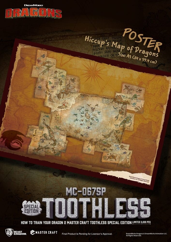 Beast Kingdom How To Train Your Dragon 2 Master Craft Statue Toothless 38 cm Beast Kingdom How To Train Your Dragon 2 Master Craft Statue Toothless 38 cm