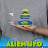 Beast Kingdom Toy Story Egg Attack Floating Model Alien UFO 7 cm